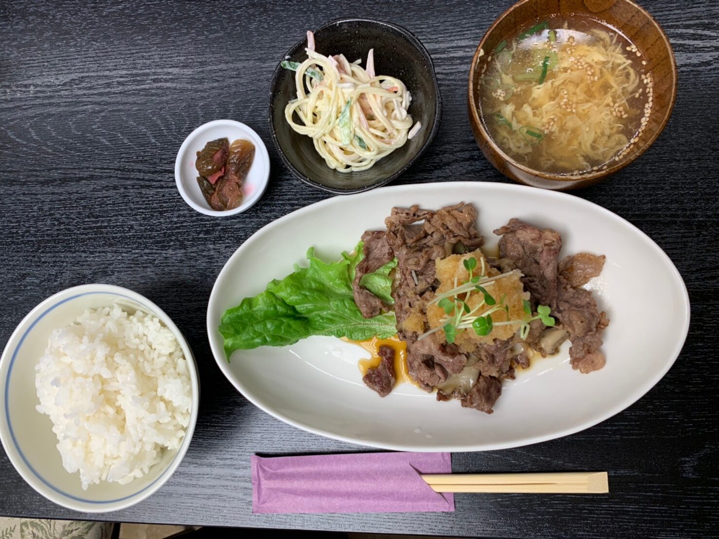 焼きしゃぶポン酢ランチ